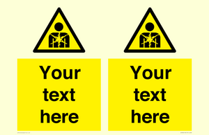 Custom Warning substance or mixture presenting a health hazard